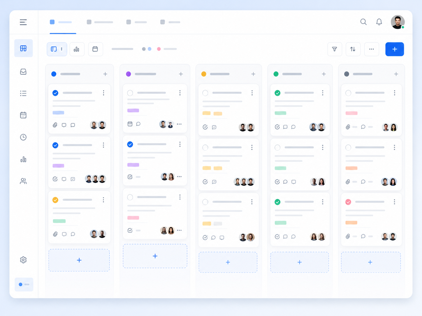 Kanban-интерфейс менеджера задач